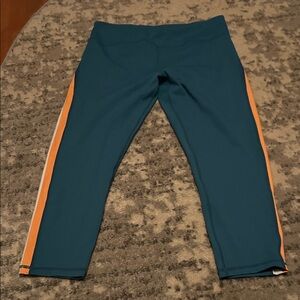 ZYIA Teal and Orange Leggings